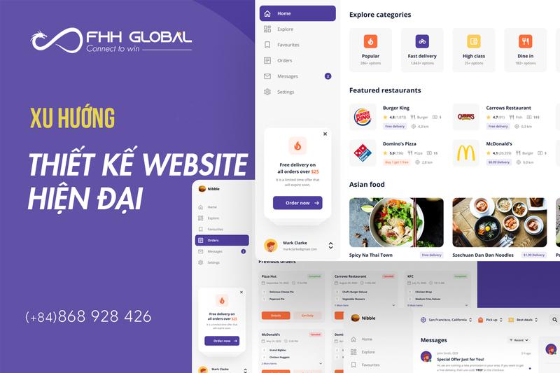 XU HƯỚNG THIẾT KẾ WEBSITE HIỆN ĐẠI